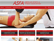 Tablet Screenshot of americansportandfitness.com